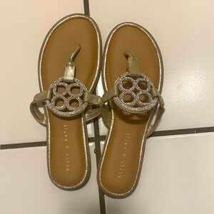 Kelly & Katie Gold Sandals